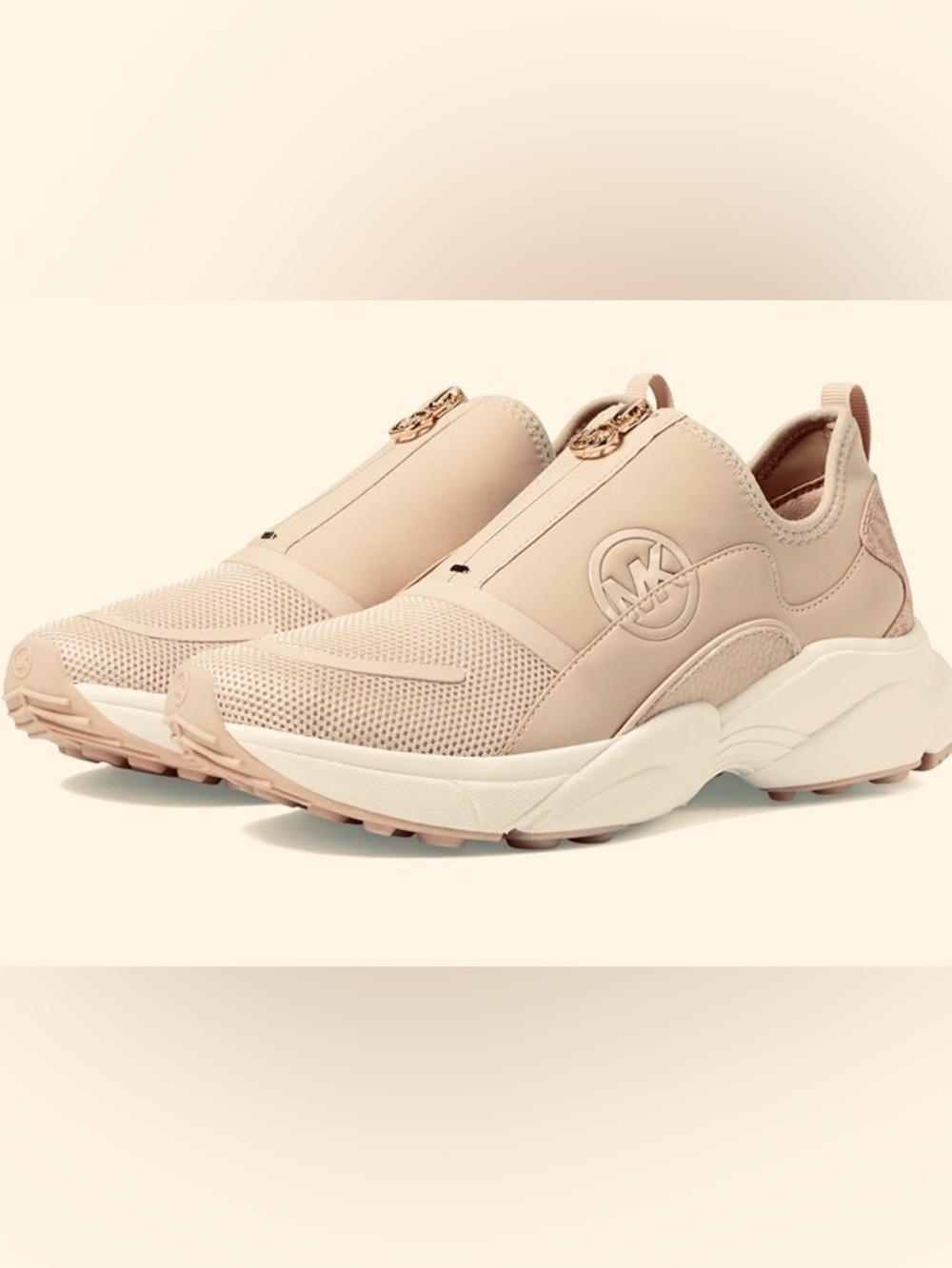NEW Michael Kors Women's Sneakers MK  Creamy Pink Size 37,5